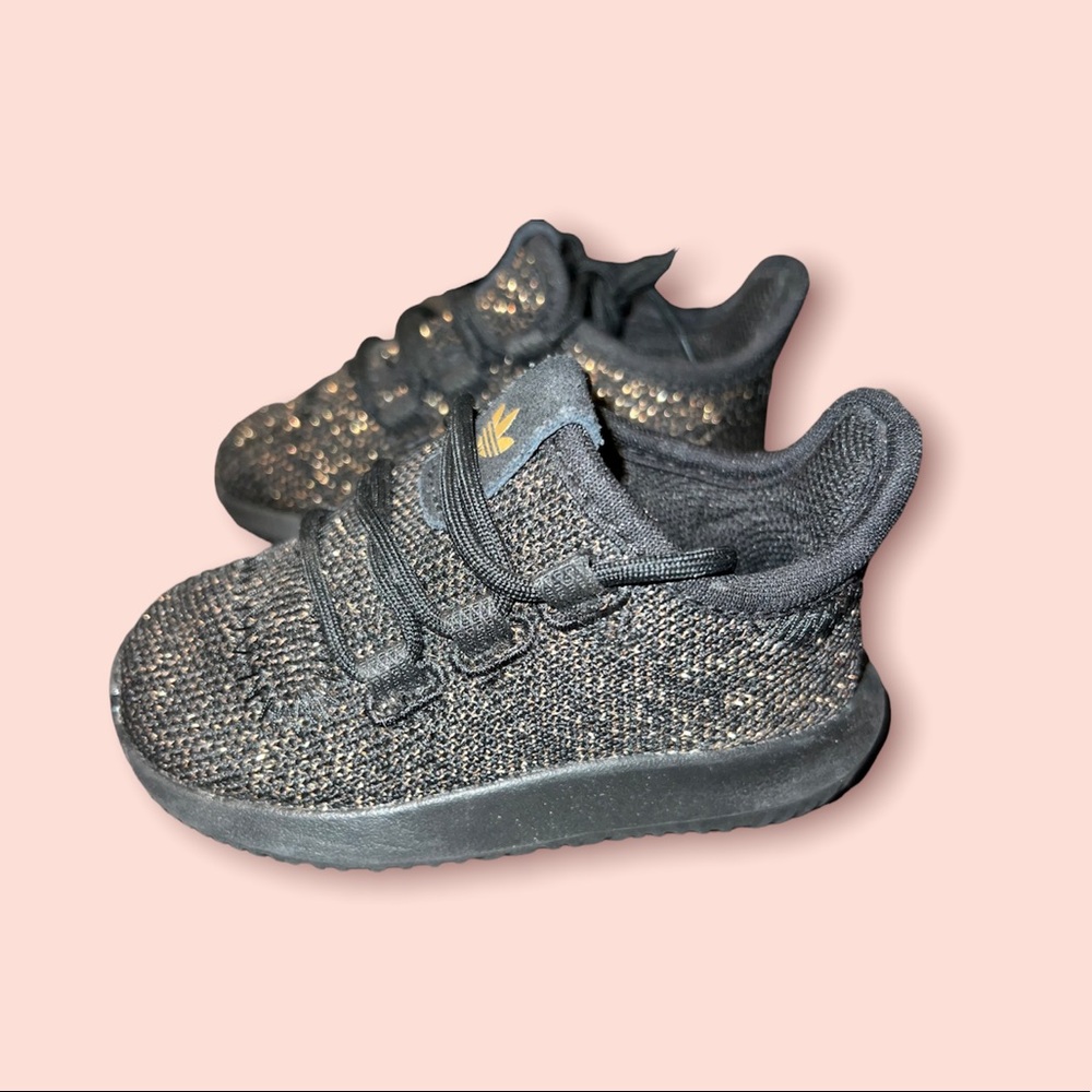 Adidas Tubular Shadow Little Kids' Shoes Core Black / Gold Glitter
